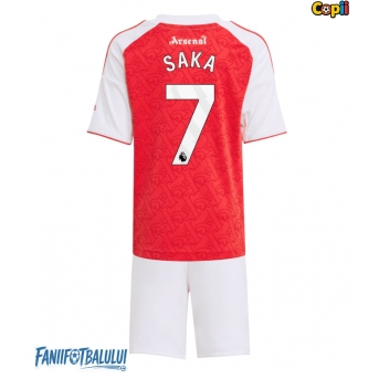 Arsenal Bukayo Saka #7 Echipament de Fotbal Replică 2025-26 Copii Acasa (+ Șorturi)